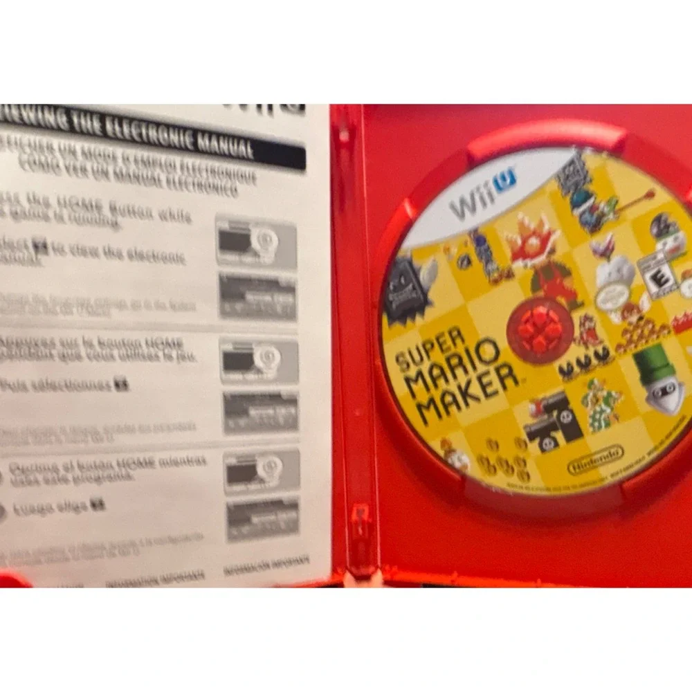 Nintendo Wii U Super Mario Maker 2015 Complete Untested NTSC READ